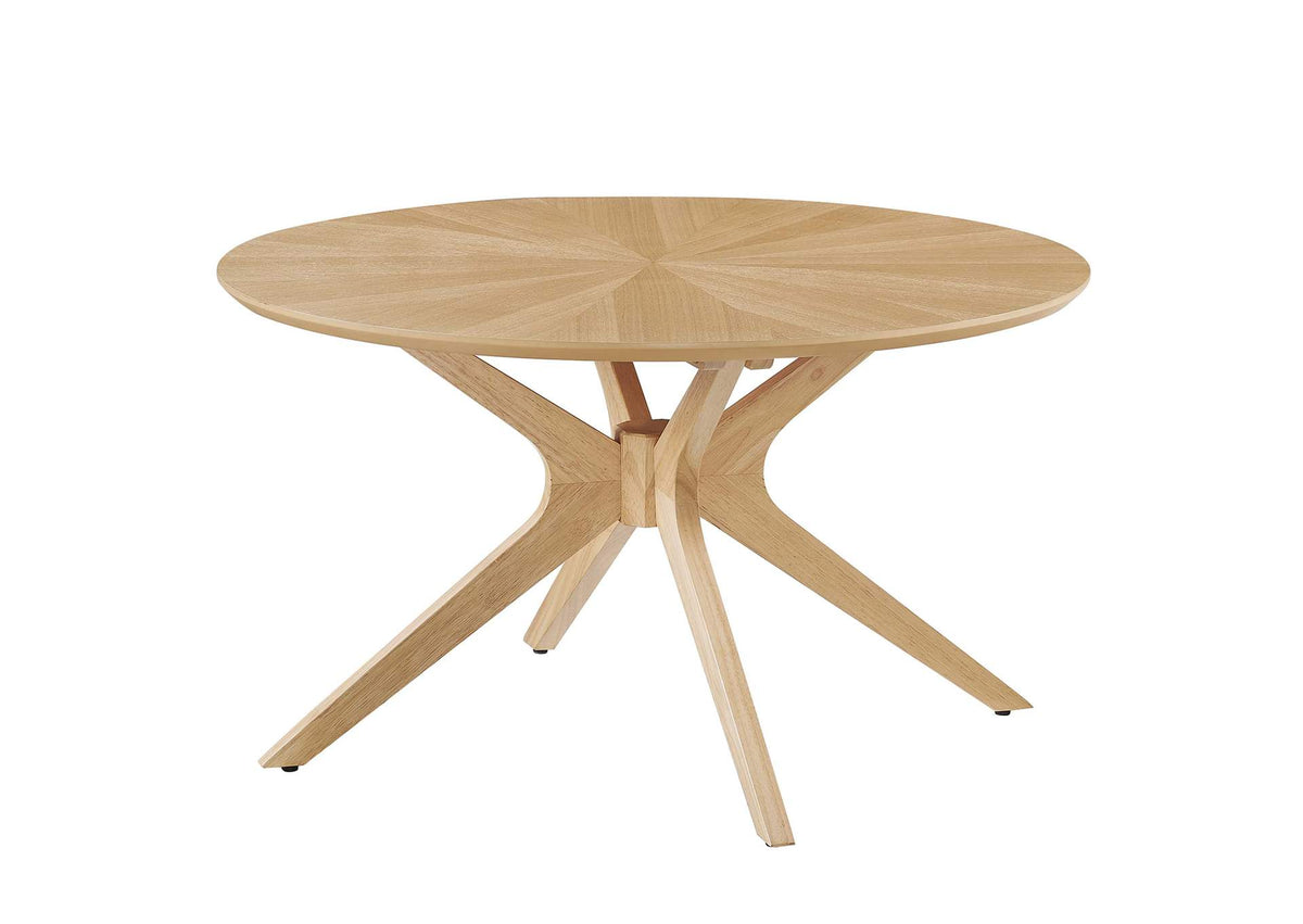 EEI-6557-OAK Crossroads Round Wood Coffee Table By Modway