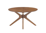EEI-6557-WAL Crossroads Round Wood Coffee Table By Modway