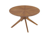 EEI-6557-WAL Crossroads Round Wood Coffee Table By Modway