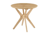 EEI-6558-OAK Crossroads 24" Round Wood Side Table By Modway