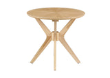 EEI-6558-OAK Crossroads 24" Round Wood Side Table By Modway