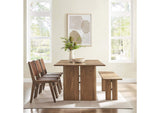 EEI-6560-WAL Amistad 86" Wood Dining Table And Bench Set By Modway