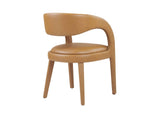 EEI-6561-TAN Pinnacle Vegan Leather Dining Chair Set Of 2 By Modway