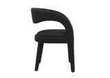 EEI-6562-BLK Pinnacle Boucle Upholstered Dining Chair Set Of 2 By Modway