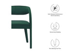 EEI-6563-GRN Pinnacle Performance Velvet Dining Chair Set Of 2 By Modway