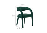 EEI-6563-GRN Pinnacle Performance Velvet Dining Chair Set Of 2 By Modway