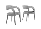 EEI-6563-GRY Pinnacle Performance Velvet Dining Chair Set Of 2 By Modway