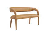 EEI-6570-TAN Pinnacle Vegan Leather Accent Bench By Modway