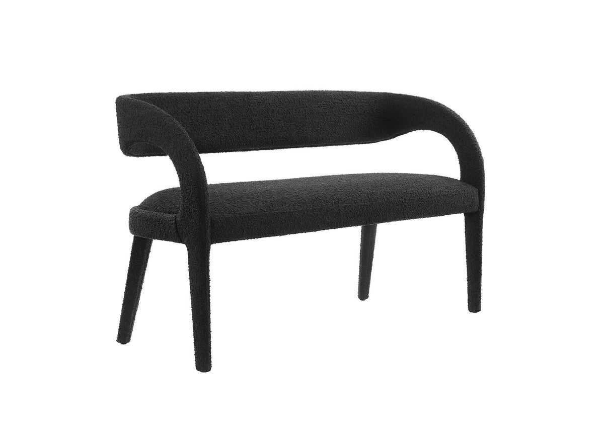 EEI-6571-BLK Pinnacle Boucle Fabric Accent Bench By Modway