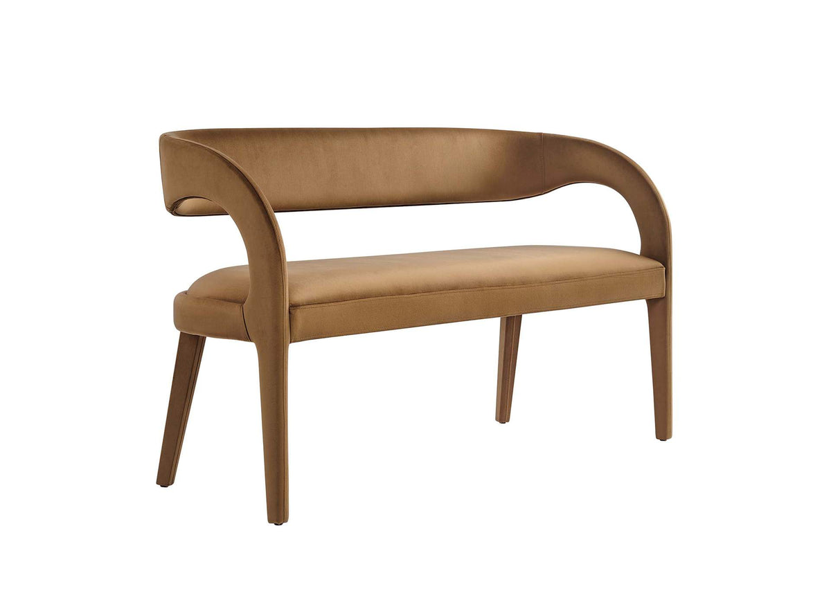 EEI-6572-BRN Pinnacle Performance Velvet Accent Bench By Modway