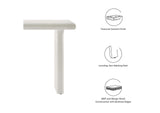EEI-6577-WHI Relic Concrete Textured Console Table By Modway