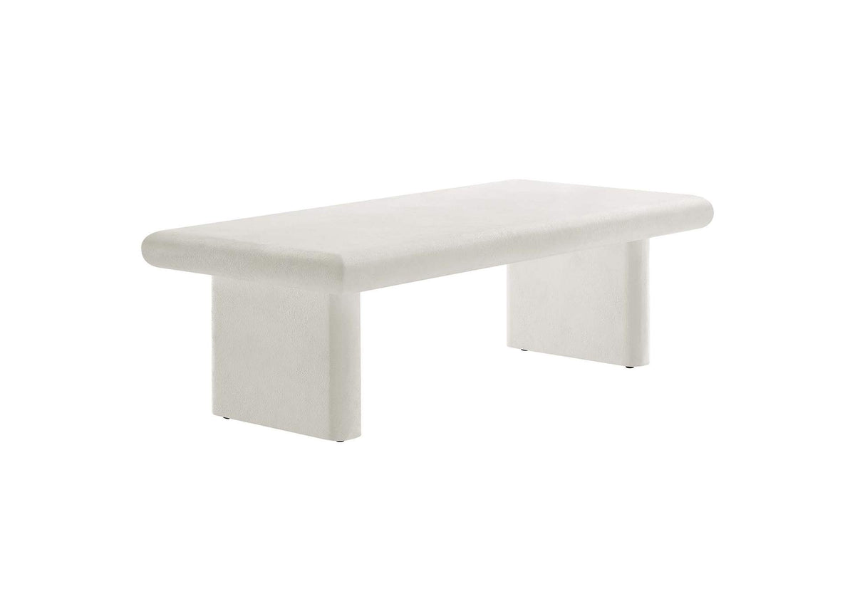 EEI-6578-WHI Relic Concrete Textured Coffee Table By Modway