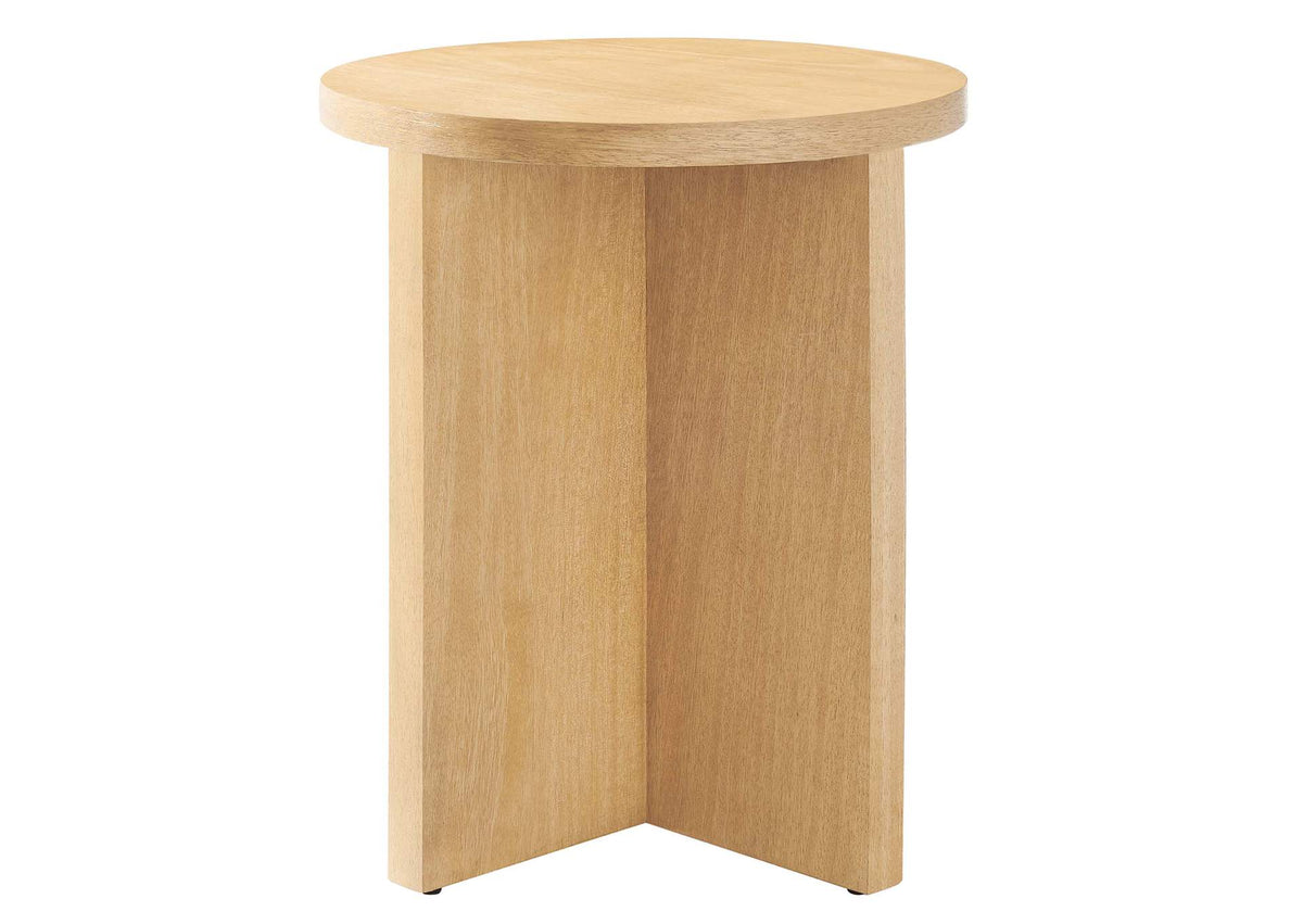 EEI-6579-NAT Silas Round Wood Side Table By Modway