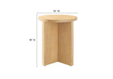 EEI-6579-NAT Silas Round Wood Side Table By Modway