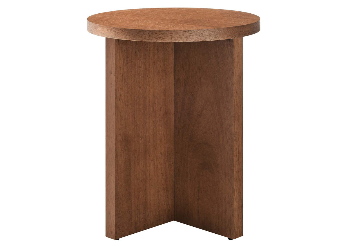 EEI-6579-WAL Silas Round Wood Side Table By Modway