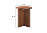 EEI-6579-WAL Silas Round Wood Side Table By Modway