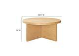 EEI-6580-NAT Silas Round Wood Coffee Table By Modway