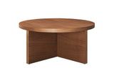 EEI-6580-WAL Silas Round Wood Coffee Table By Modway
