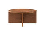 EEI-6580-WAL Silas Round Wood Coffee Table By Modway