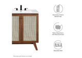 EEI-6587-WAL Soma 30" Bathroom Vanity Cabinet - Sink Basin Not Included - By Modway