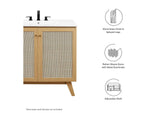 EEI-6588-OAK Soma 36" Bathroom Vanity Cabinet - Sink Basin Not Included - By Modway