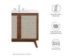 EEI-6588-WAL Soma 36" Bathroom Vanity Cabinet - Sink Basin Not Included - By Modway
