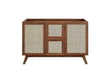 EEI-6589-WAL Soma 48" Single Or Double Sink Compatible Bathroom Vanity Cabinet - Sink Basin Not Included - By Modway