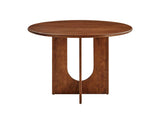 EEI-6592-WAL Rivian Round 48" Wood Dining Table By Modway