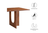 EEI-6593-WAL Rivian Rectangular 70" Wood Dining Table By Modway