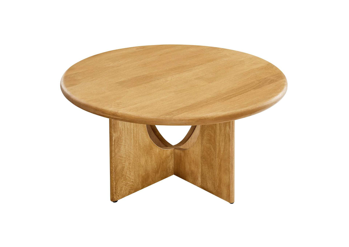 EEI-6594-OAK Rivian Round 34" Coffee Table By Modway