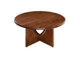 EEI-6594-WAL Rivian Round 34" Coffee Table By Modway