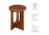 EEI-6595-WAL Rivian Round Side Table By Modway