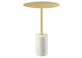 EEI-6605-WHI-BRA Lyric Round Side Table By Modway