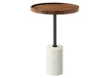 EEI-6607-WHI-LOC Amina Round Acacia Wood Side Table By Modway