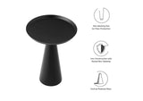 EEI-6608-BLK Maren Round Side Table By Modway