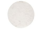 EEI-6609-BRA-WHI Viva Round White Marble Side Table By Modway