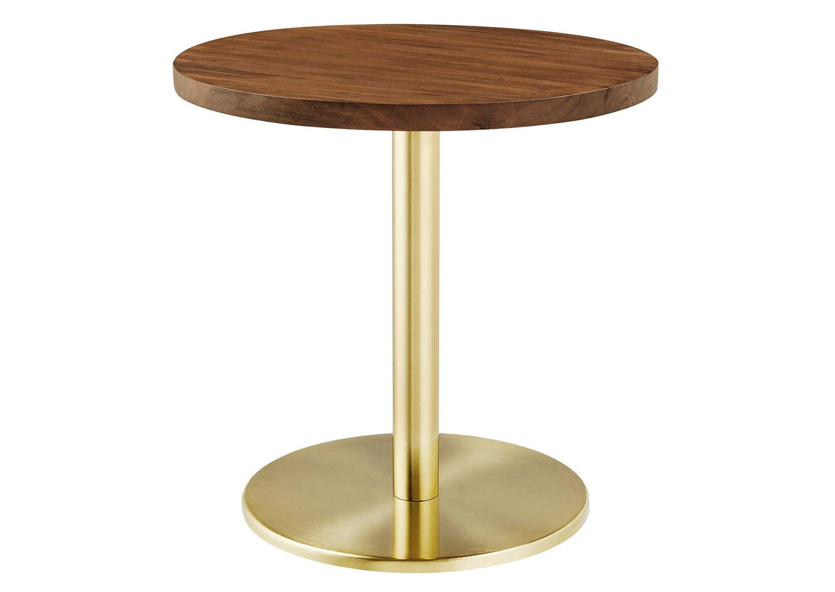 EEI-6610-BRA-LOC Viva Round Acacia Wood Side Table By Modway