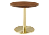 EEI-6610-BRA-LOC Viva Round Acacia Wood Side Table By Modway