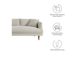 EEI-6613-HEI Zoya 3 Piece Down Filled Overstuffed Sectional Sofa By Modway