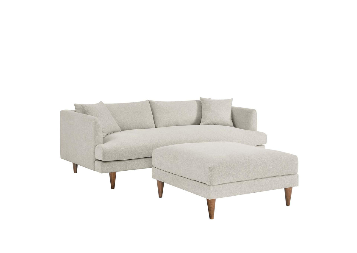 EEI-6614-HEI Zoya Down Filled Overstuffed Sofa And Ottoman Set By Modway