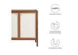 EEI-6615-WAL Capri 33" Wood Grain Storage Cabinet By Modway