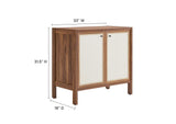 EEI-6615-WAL Capri 33" Wood Grain Storage Cabinet By Modway