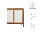 EEI-6616-WAL Capri 65" Wood Grain Sideboard Storage Cabinet By Modway