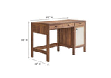 EEI-6617-WAL Capri 49" Wood Grain Office Desk By Modway