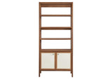EEI-6619-WAL Capri 4-Shelf Wood Grain Bookcase By Modway
