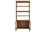 EEI-6619-WAL Capri 4-Shelf Wood Grain Bookcase By Modway