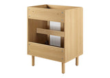 EEI-6621-OAK Calla 24" Perforated Metal Bathroom Vanity Cabinet - Sink Basin Not Included - By Modway