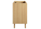 EEI-6622-OAK Calla 36" Perforated Metal Bathroom Vanity Cabinet - Sink Basin Not Included - By Modway