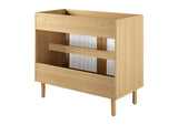 EEI-6622-OAK Calla 36" Perforated Metal Bathroom Vanity Cabinet - Sink Basin Not Included - By Modway