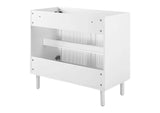 EEI-6622-WHI Calla 36" Perforated Metal Bathroom Vanity Cabinet - Sink Basin Not Included - By Modway